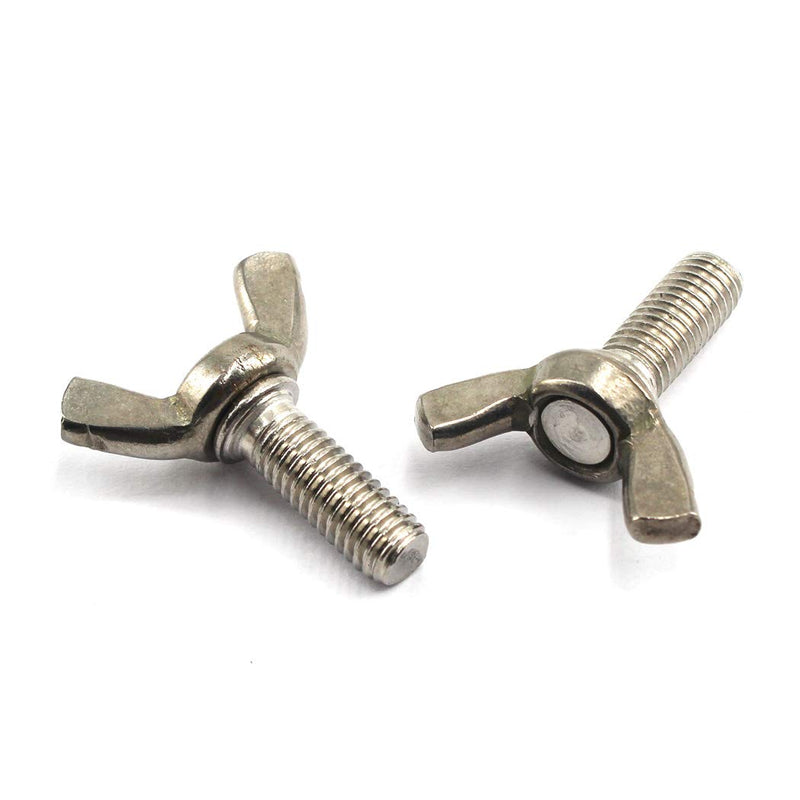 [Australia - AusPower] - M5x8 Wing Bolt 304 Stainless Steel Butterfly Screw Bolt (Pack of 30) M5x8 