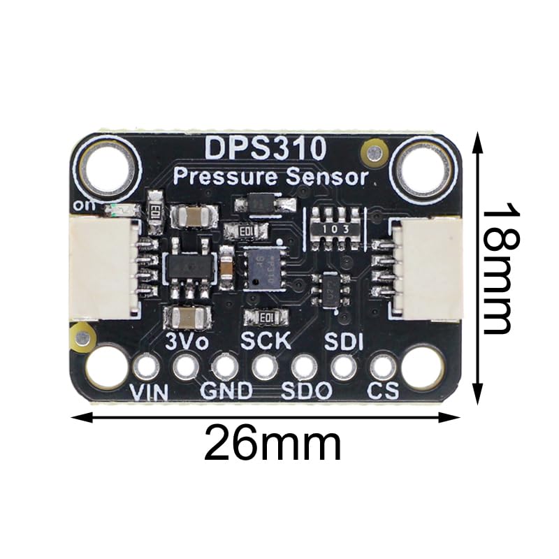[Australia - AusPower] - DONGKER DPS310 Atmospheric Pressure Sensor Module,300-1200hPa 3.3V 5V Sensor Module with Clearly Marked ‑40 to +85°C Temperature 300‑1200 hPa Pressure 