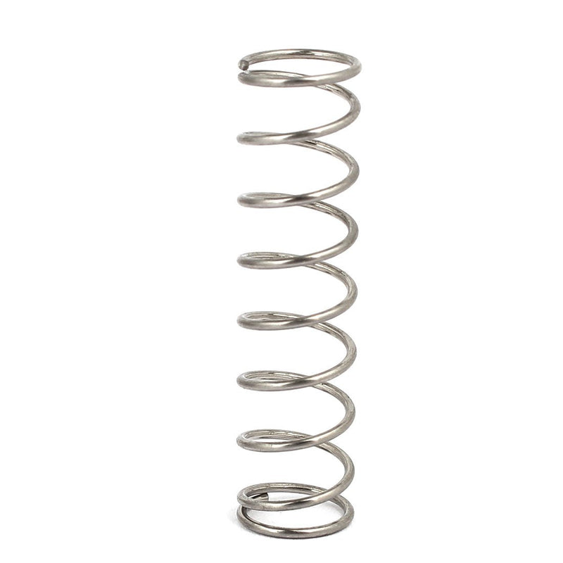 [Australia - AusPower] - uxcell Compression Spring,304 Stainless Steel,9mm OD,0.8mm Wire Size,35mm Free Length,Silver Tone,10Pcs 