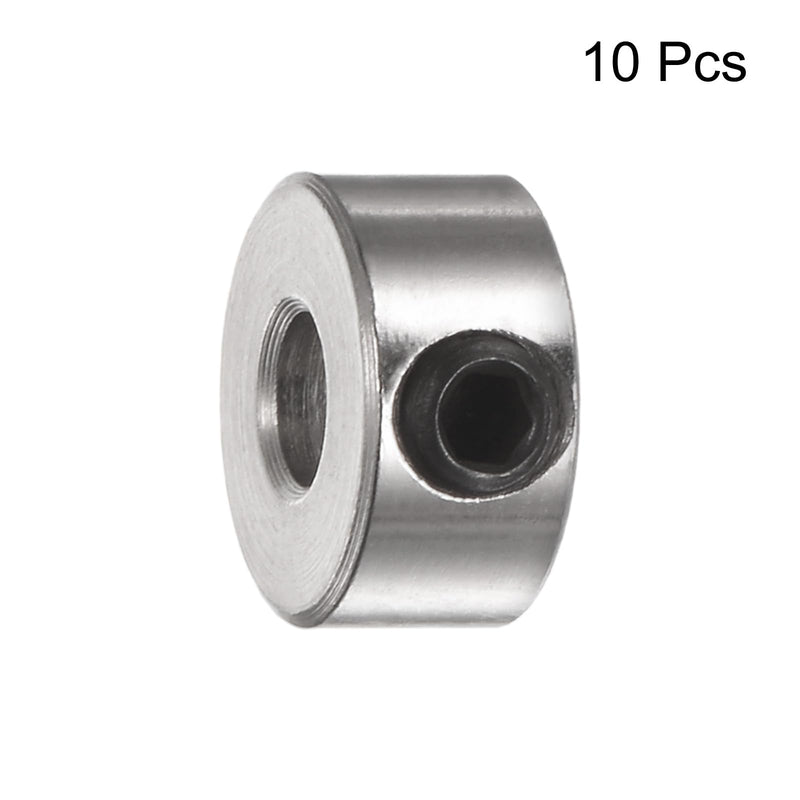 [Australia - AusPower] - uxcell 10pcs Set Screw Collars 3.05mm Bore Shaft Collars, 8mm OD, 4mm Width, Landing Gear Stopper Wheel Collar 