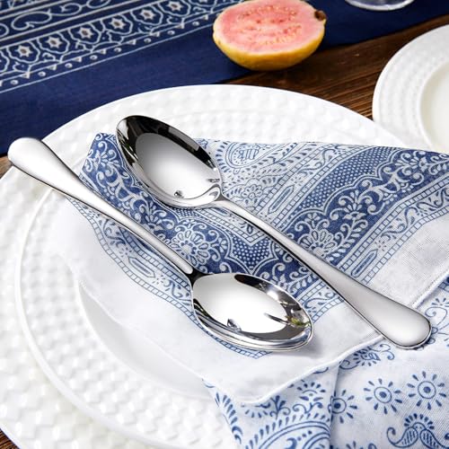 KEAWELL Premium Verona 8-Piece 7.6-Inch Dinner Spoon Set (8, Dinner Spoons)