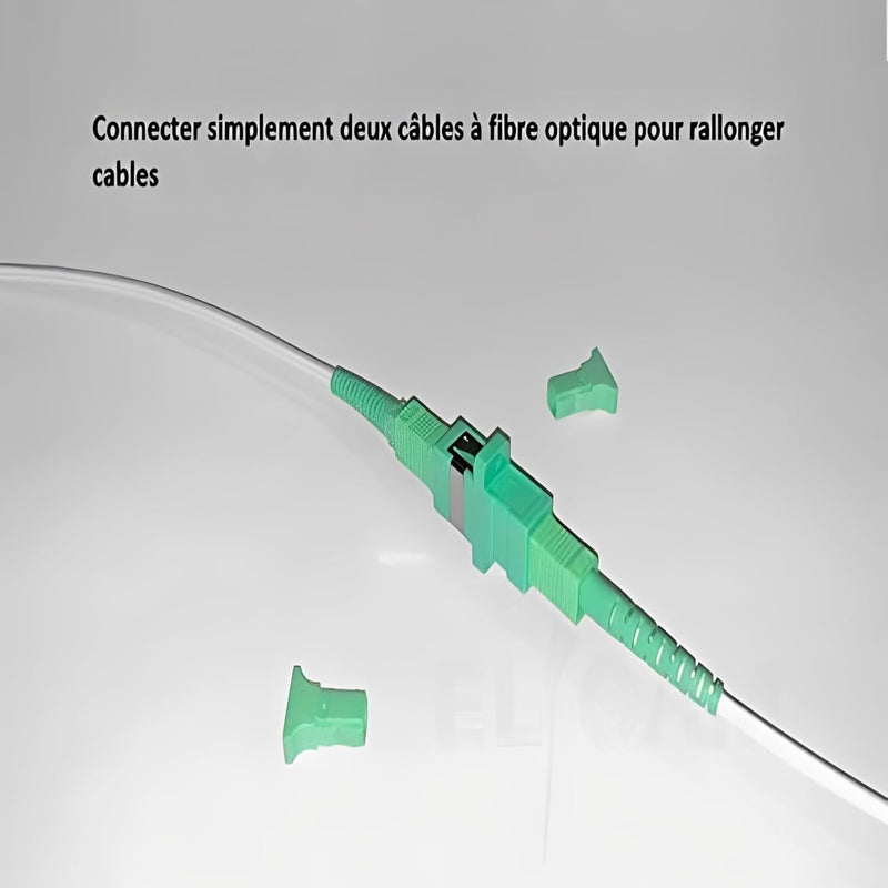 Elfcam - Fibre Optic Adapter SC/APC Female Female Simplex Single Mode 1 Piece 1 pc. SC-SC APC Simplex