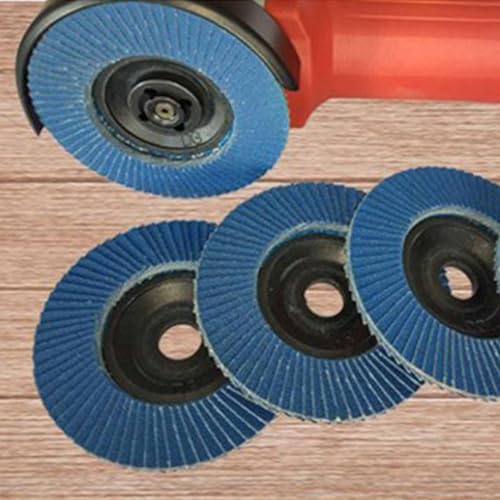 Flap Discs Diameter 76 mm x 10 mm Grit 120 Flap Discs for Angle Grinder Sanding Discs Pack of 10 | 3 inch flap discs for wood, metal, steel, grit 120 Flap discs for angle grinders Sanding discs 120 grit