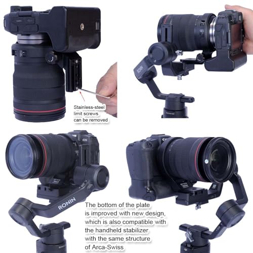 iShoot Tripod Mount Ring Lens Collar Compatible with Canon RF 15-35mm F2.8L is USM, Lens Holder Bracket Support Bottom is Arca-Swiss Fit Quick Release Plate for Arca Tripod Head Clamp & Stabilizer
