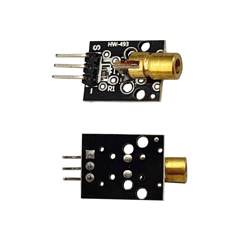 [Australia - AusPower] - 5V 3 Pins KY-008 650nm Dot Diode Copper Head Laser Sensor Transmitter Module for Arduino AVR (9 Pack) 