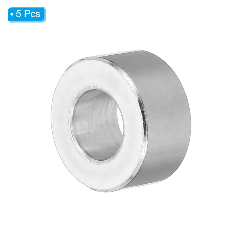 [Australia - AusPower] - PATIKIL M10 Aluminum Spacers,5Pcs Metal Spacer Aluminum Round 10.5mm ID x 20mm OD x 10mm L Thickness Aluminum Spacer Screw Standoff for 3/8" M10 Screw Bolt 10.5x20x10mm 