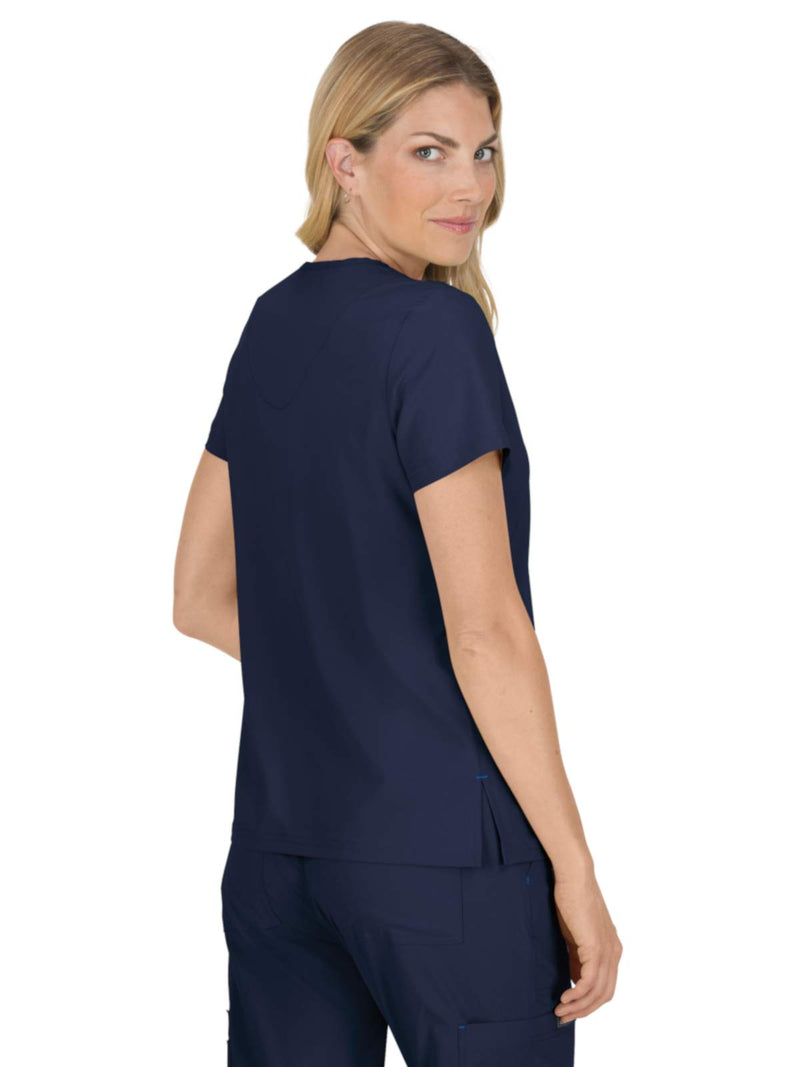 [Australia - AusPower] - KOI Basics 373 Women's Becca Scrub Top Medium Navy 