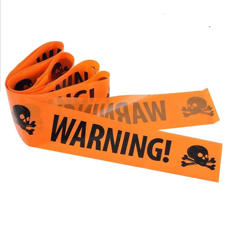 BinaryABC Halloween Caution Tapes,Halloween Warning Tape,Halloween Party Haunted House Props,6M