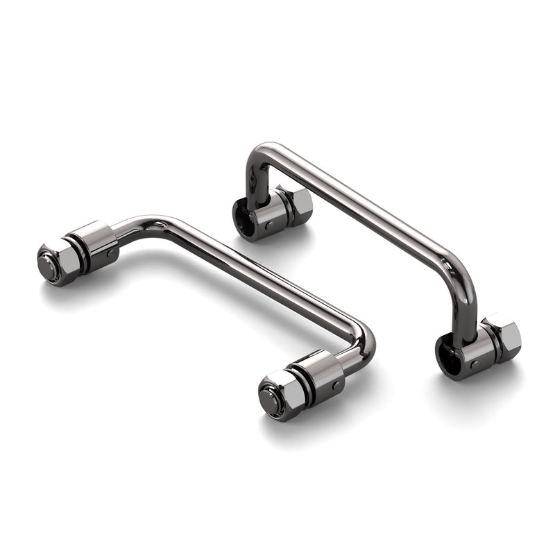 [Australia - AusPower] - 304 Stainless Steel Folding Pull Handle, U-Shape Folding Metal Cabinet Handles Toolbox Handle,Hole Distance: 3.5Inch Center to Center 3.5in 