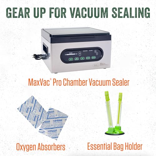 LEM Products MaxVac Pro Mylar Vacuum Sealer Bags, 8" x 10", 50 Count 8x10