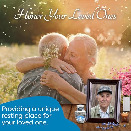 Stairway to Heaven Small Keepsake Urn for Human Ashes, 2.7 cu in