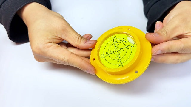 90 mm Disc Bubble Spirit Level Round Circle Circular with Mounting Holes RV Camper 90mm