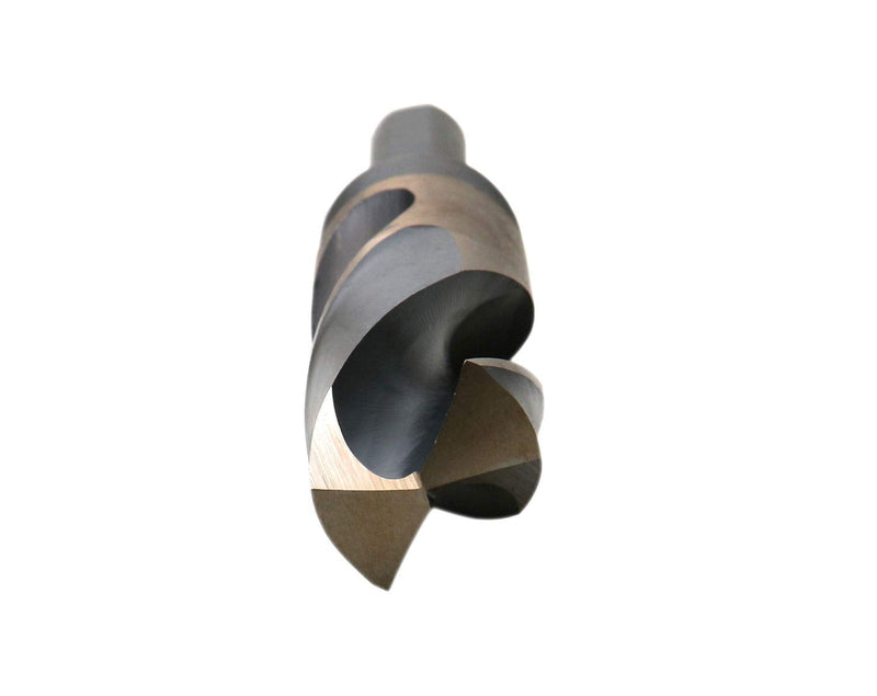 Accusize Industrial Tools 1'' ANSI M35(H.S.S. + 5% Cobalt) S and D Drill, 1/2'' Shank, 135 Degree Split Point, 0412-0001 | 1" ANSI M35(HSS + 5% Cobalt) S and D Drill, 1/2" Shank, Reduced Shank, 135-Degree Split Point, 1 in