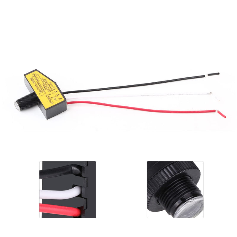 [Australia - AusPower] - 12v 24v 36v 48v Photoelectric Switch, 8V to 50VDC Photocell Switch Mini Light Automatic Switching Sensor Remote Photocell Dusk to Till Dawn 