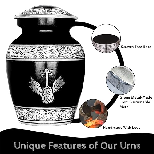 Small Urns for Human Ashes Keepsake - Urn for Ashes for Women, Urns for Human Ashes Adult Man, Mini Urn Small Keepsake