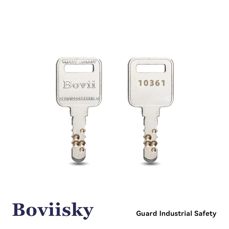 [Australia - AusPower] - 2 Red Loto Locks, Keyed Different, 2 Keys Per Lock, OSHA Compliant Lockout Tagout Locks Purple 