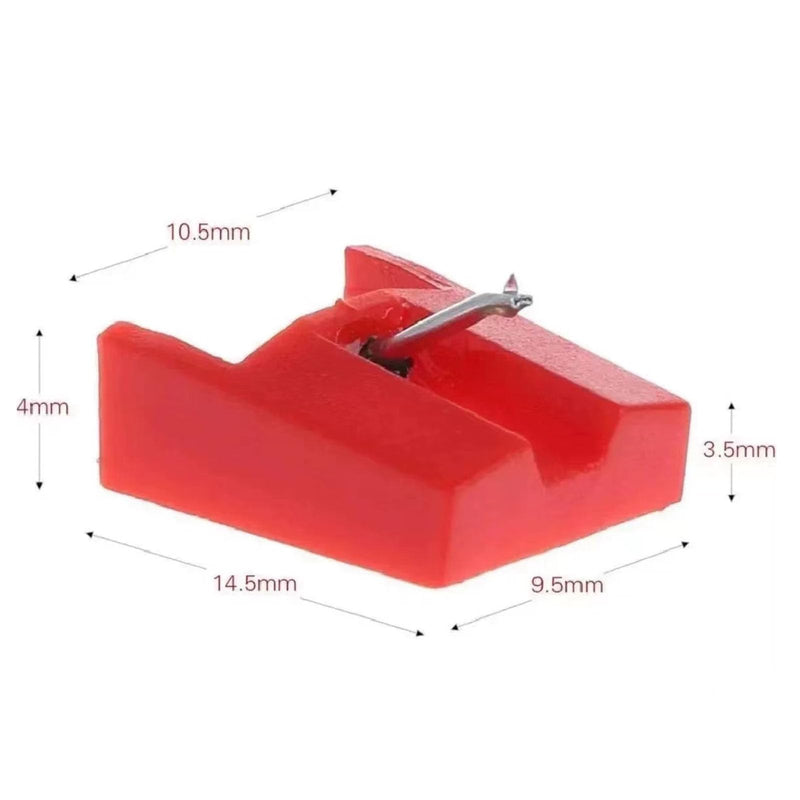 [Australia - AusPower] - Turntable Needle Record Player Stylus Replacement for ION ICT04RS - IONTTUSB10, ITTCD10, LPDock, LP2CD, LP2Flash, IProfile and Profile Flash (Pack of 2) Red 