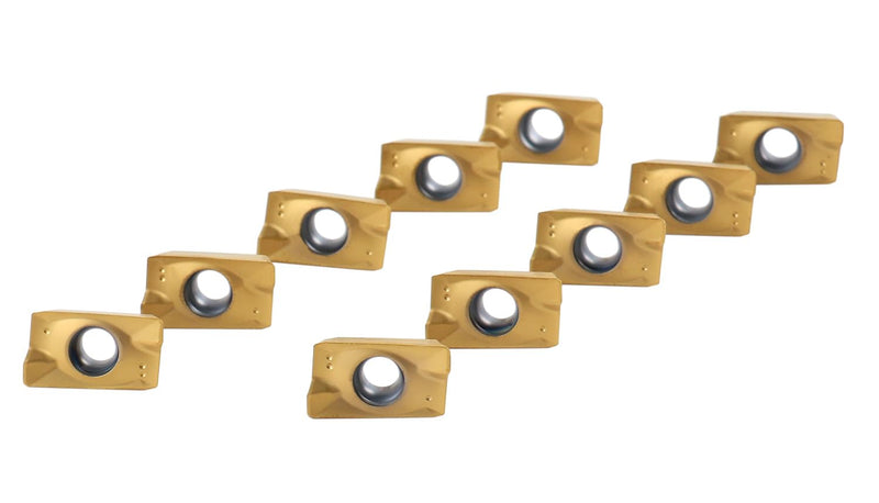[Australia - AusPower] - Accusize Industrial Tools Tin Coated APKT1604 Carbide Inserts, Set of 10 Pieces, 0056-1604x10 