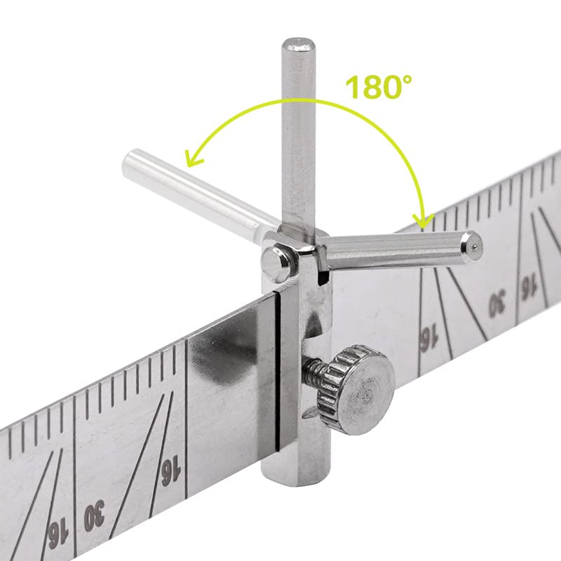 [Australia - AusPower] - 1 set Autoclavable Implant Locating Guide Ruler with Replacement Planting Positioning Locator Angle Ruler Guage 