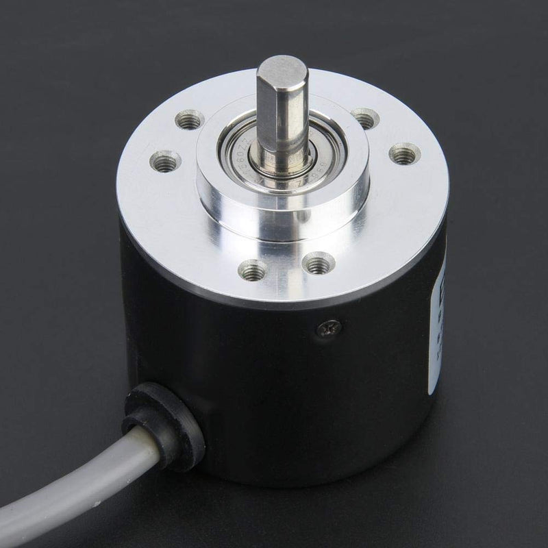 [Australia - AusPower] - 5-26V DC Incremental Rotary Encoder, ABZ 3 Phase General Purpose Encoder with NPN Open-Collector Output, 38mm Diameter, 2m Wiring (2500 P/R) 