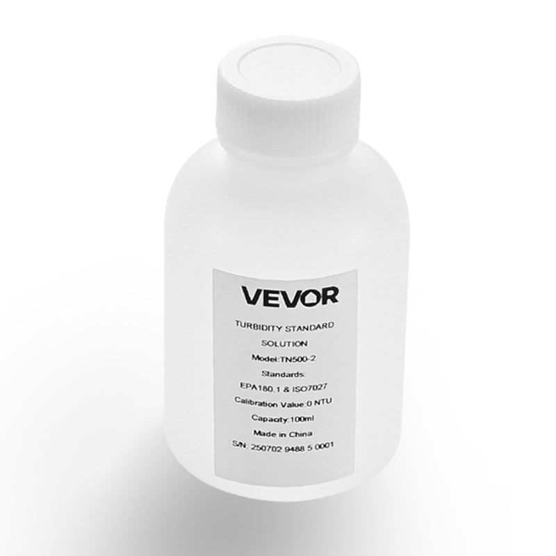 [Australia - AusPower] - VEVOR Turbidity Calibration Solution, 0 NTU, 100 ml Capacity, Standard Turbidity Solution Refill for Turbiditymeter, Zero-Drift for Stable Concentration, Ready to Use, for Both White and Red Light 0 NTU,100 ml Turbidity Meter 