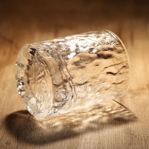 TAKEMI Japanese Premium Rock Glasses with Luxury Box, 7.7 Oz Rocks Barware For Scotch, Bourbon, Liquor and Cocktail Drinks, Made in Japan (Set of 4 (Ice Texture), 7.7, Fluid Ounces) Set of 4 (Ice Texture) 7.7 Fluid Ounces