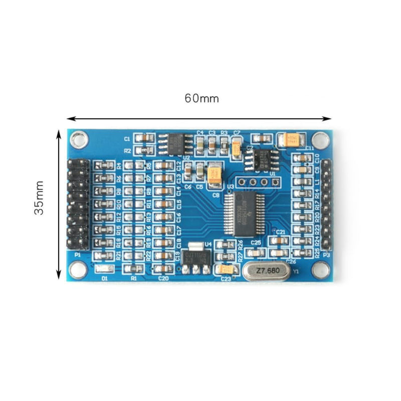[Australia - AusPower] - DollaTek ADS1256 24bit 8channel ADC AD Module High Precision ADC Acquisition Data 