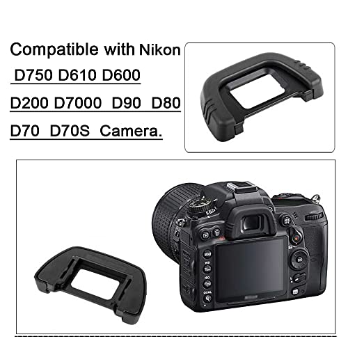 DK-21 Eyecup Eyepiece Viewfinder Compatible for Nikon D750 D610 D600 D200 D7000 D90 D80 D70 D70S Camera (2 Pack)