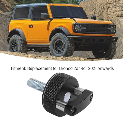 Zunate M8 1.25 black thumb screws for quick removal of Bronco hard top