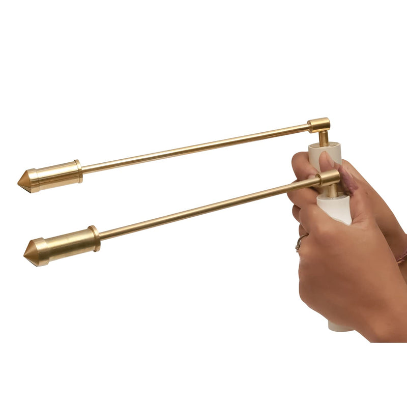 TREEMAISON Vastu Brass Dowsing Rod | Energy Detection & Vastu Remedy Tool | Aura & Water Divining Rod | Brass Dowsing Tool for Home & Office (Pendulum Assorted)