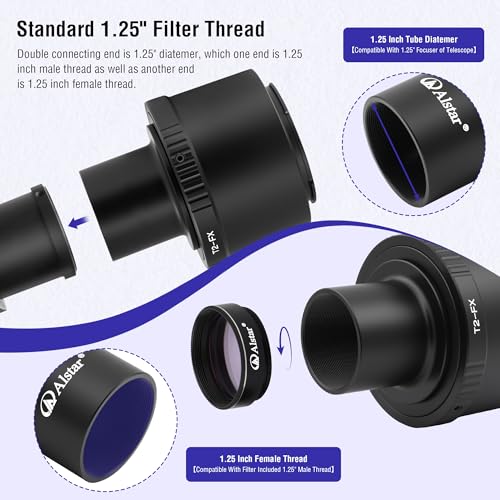 Alstar T T2 Lens Adapter Ring and T Adapter (T-Mount) for Fuji FX Camera