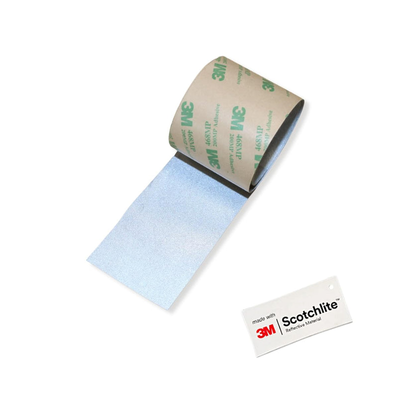 Salzmann Reflective Tape - Universal High Visibility Tape for Backpacks, Helmets, Bikes, Cars, etc. - Made with 3M Scotchlite Silver, 1 Roll (2" x 39")