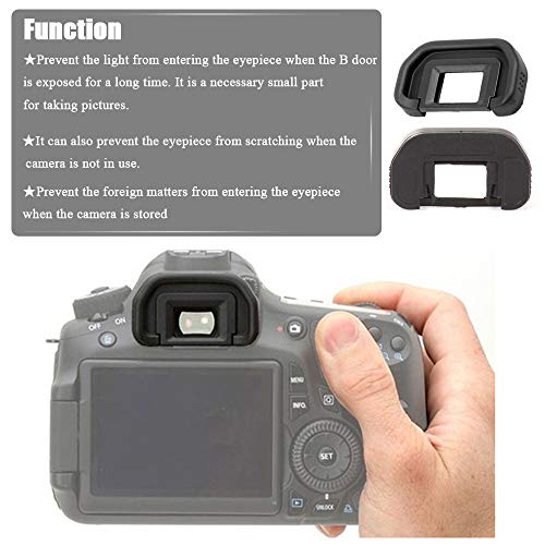 90D EB Viewfinder Eyepiece Eyecup Eye Cup for Canon EOS 90D/80D/70D/60D/50D/40D/20D/5D Mark ⅡⅠ/6D MarkⅡⅠDigital Camera [2 Packs], Replace Eyepiece EB, Fire Rock Camera Eyecup Accessories EB
