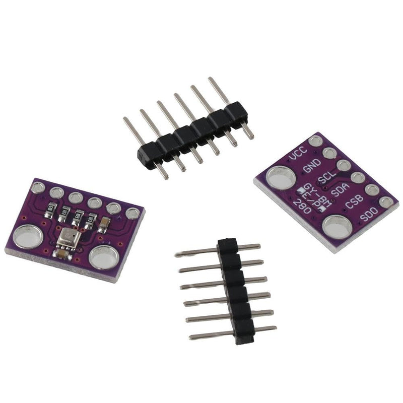 [Australia - AusPower] - Atmospheric 2pcs with IIC I2C Breakout High Precision BME280 3.3V Temperature Humidity Sensor High Speed Barometric Pressure Sensor PCB 