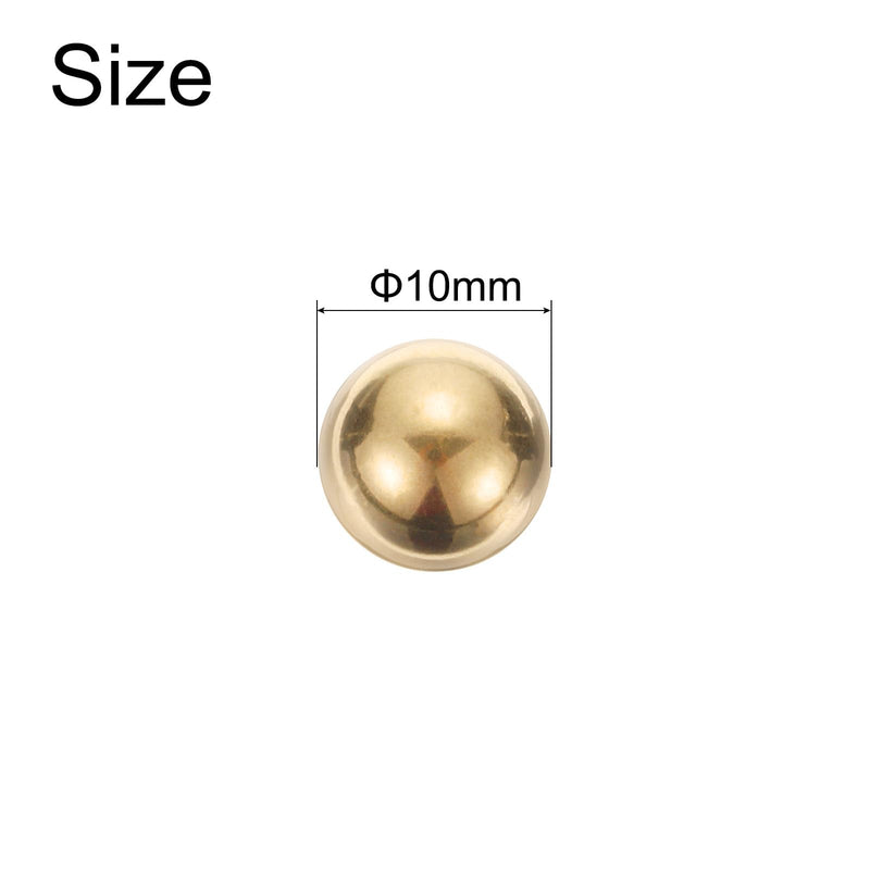 [Australia - AusPower] - uxcell 40pcs Precision Solid Brass Bearing Balls 10mm Industrial Brass Ball Spheres for Machinery, Automotive, and DIY 40 