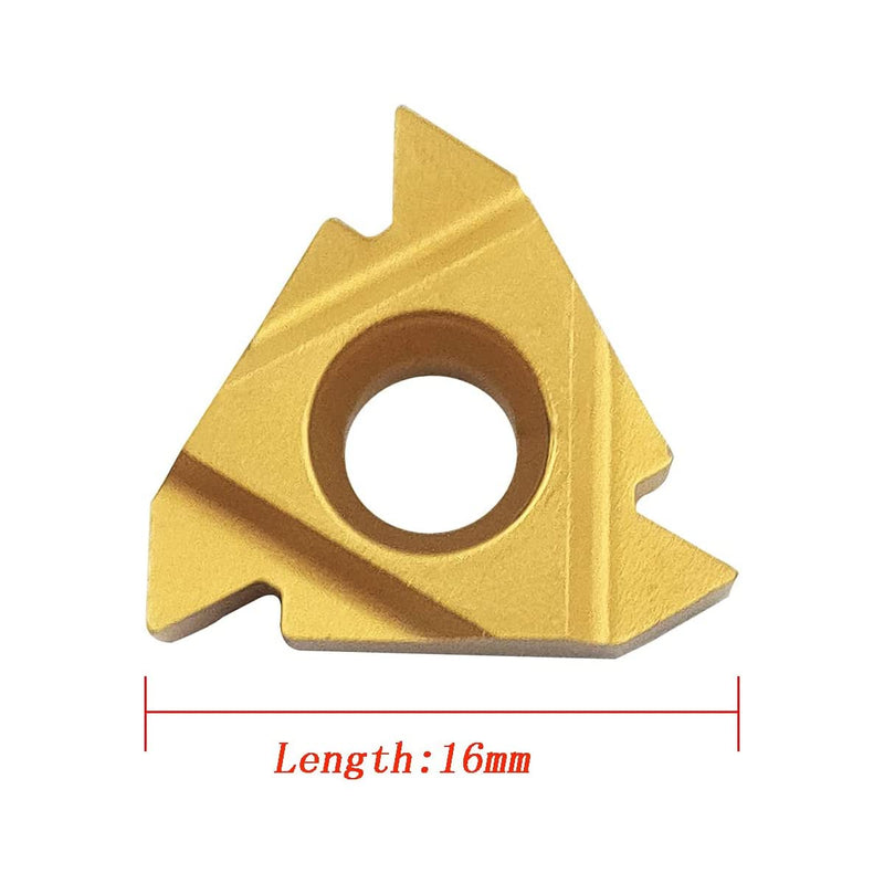 [Australia - AusPower] - 10PCS 16ER AG60 / 16IR AG60 CNC Lathe Indexable Threading Carbide Turning Insert Blade (16IR AG60) 