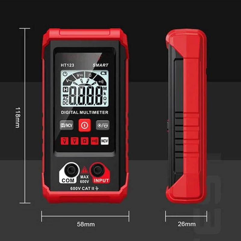 Ht Automatic Digital Multimeter,Tm-510 4000 Counts Smart Digital Multimeter,Digital Display Intelligent Multimeter,Voltage Tester with Non-Contact Voltage Function (2 PCS) 2 PCS
