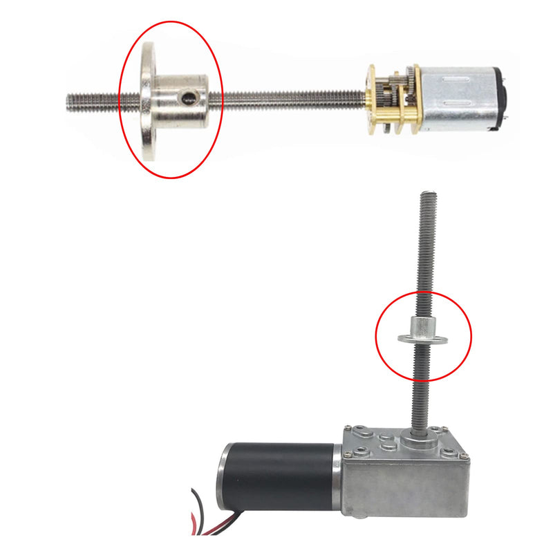 [Australia - AusPower] - 4Pcs M8 Flange Coupling Connector, Threaded Shaft Gear Motor Flange Nut DIY Coupling Screw Guide shaft Support for The Motor 4 