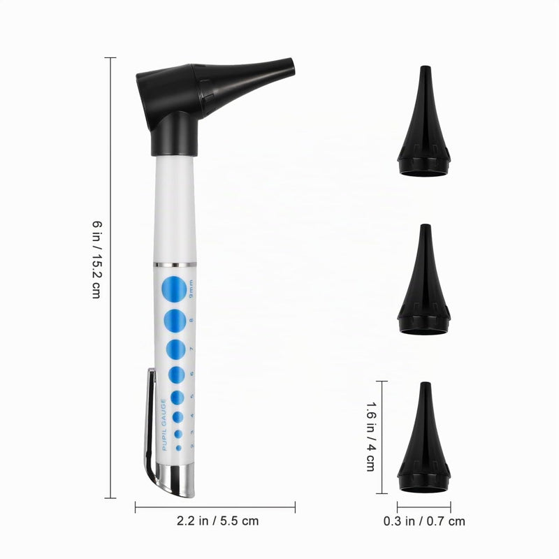 Healifty LED Ear Diagnostic Otoscope Ear Care Magnifier Penlight Torch Ear Care Set without Battery