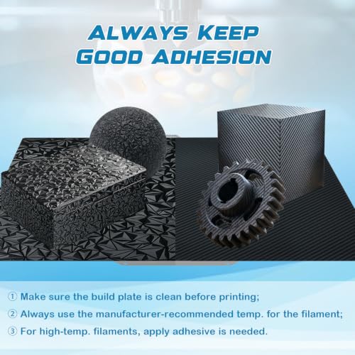 PEO PET Build Plate for QIDI Max4 390 x 390 mm, Smooth Max4 Printing Plate Double Sided Spring Steel Bed Plate for QIDI Max4 3D Printer Platforms