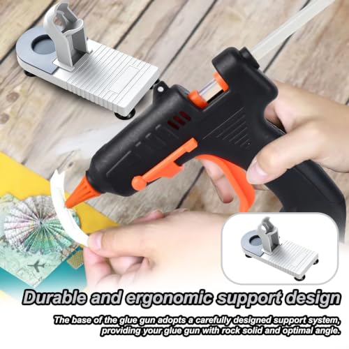 Miiwiioa glue gun stand for DIY, crafts, and homeschooling projects, adhesive dispenser accessory