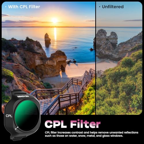 Mini 5 Pro ND Filters - 6 Pack (CPL,ND8,ND16,ND32,ND64,ND128) Mini 5 Pro