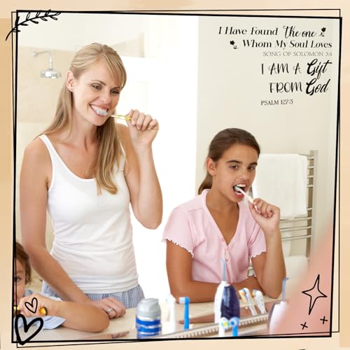Geyoga 12 Pcs Inspirational Decals for Mirror Affirmation Stickers for Women Peel and Stick Wall Vinyl Decals for Bathroom Office Classroom Window Home Car Back to School Party Favors (Religious) Religious