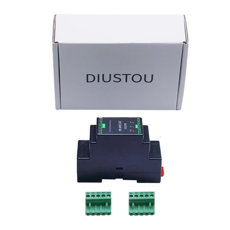3-in-1 RS232 to RS485/RS422 Converter Module with Isolation Protection - Full-Duplex RS422 & Half-Duplex RS485 2Mbps Speed 5V Powered LED Indicators Rail-Mount for Industrial Communication