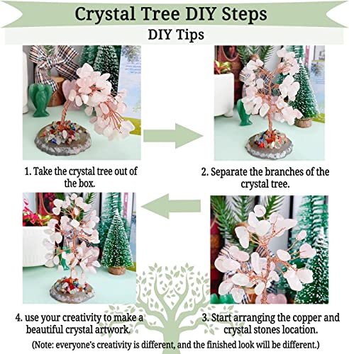 Ciana Chakra Tree of Life – Citrine Crystal Tree for Positive Energy, Healing Stones, Feng Shui Decor Citrine Tree