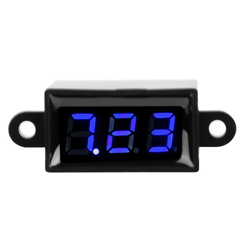 [Australia - AusPower] - Jeanoko Mini Digital DC Voltmeter 0.28 Inch Two-Wire 3.0V-30V Digital DC Waterproof, Dustproof and Drop Resistant Voltmeter Display Voltage Tester Meter 3 Colours(Blue) 