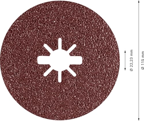 Bosch 25x EXPERT R781 Prisma Fibre Disc, X-Lock Grit 36