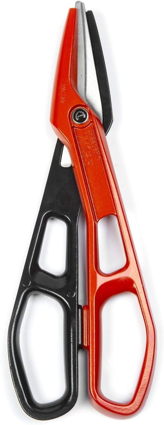 Crescent Wiss Lightweight Aluminum Tinner Snips - Durable Metal Cutter Tool with Torque Control & Adjustable Pivot Bolt - WAL13S - 12" One Size