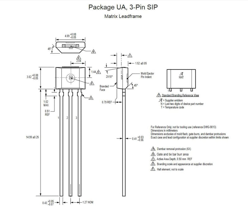 [Australia - AusPower] - 10pcs A1302KUA-T A1302KUA Marking A02K Ratiometric Linear Hall Effect Sensors Chip. 