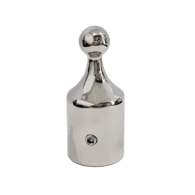 Pair of 316SS Heavy Duty Bimini Top Stainless Steel End Ball 7/8" or 1" ID Marine Bimini Ball Top Fittings Marine Hardware 1" ID pair